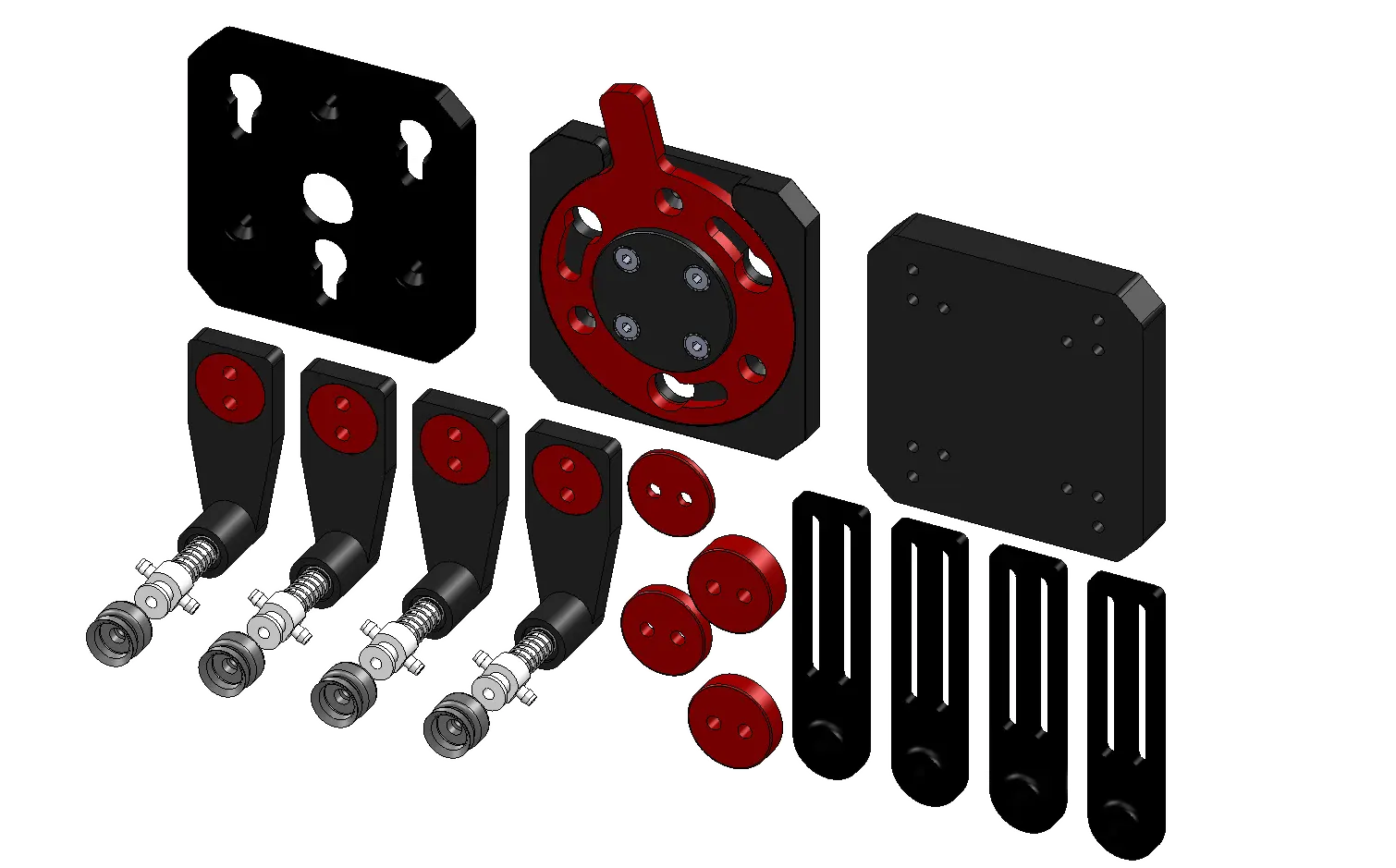 Vacuum gripper sample kit mounting plate